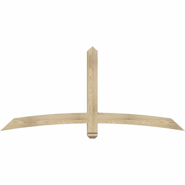 Ekena Millwork Bellingham Rough Sawn Timber Gable Bracket, Douglas Fir, 72"W x 33"H x 4"D x 4"F, 11/12 Pitch GBW072X33X0404BEL00RDF - main